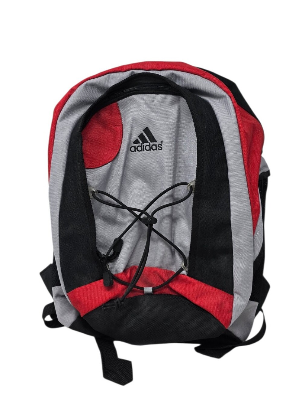 NEW Adidas Load Spring Backpack Red Gray Black School Bag 18"